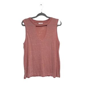 Lucky Brand Pink V-Neck Tank Top